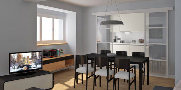 Renovation of a house in the city centre